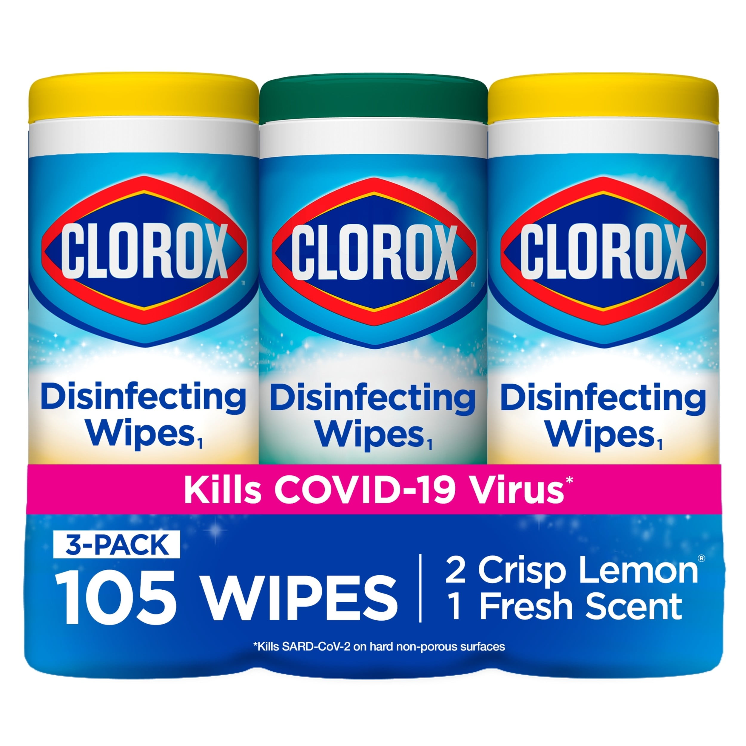 Clorox 01728 Disinfecting Wipe 105 Count Fresh Scent 