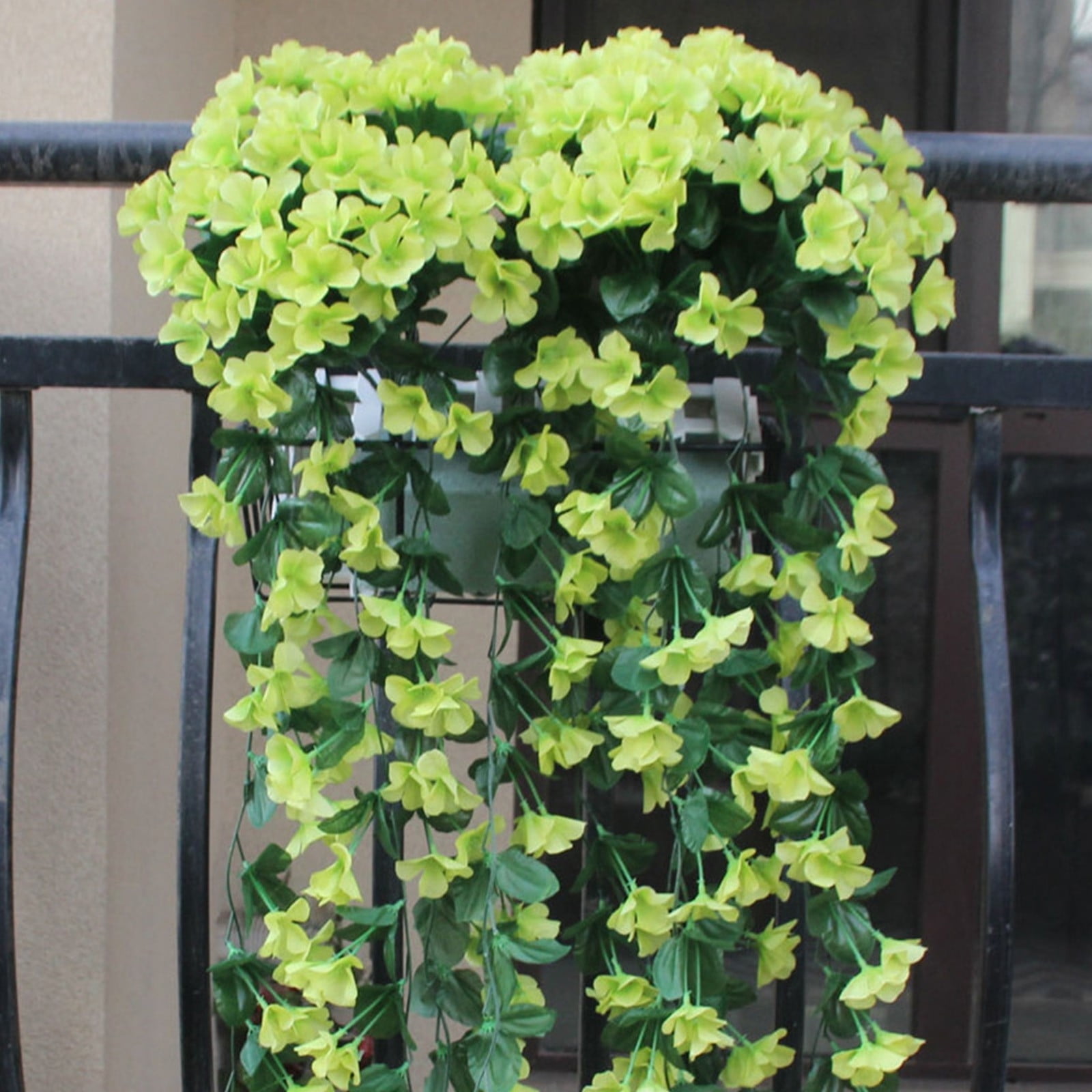 Clearance,Artificial Flower Hanging Flowers Violet Simulation Flowers Wedding Home Decoration