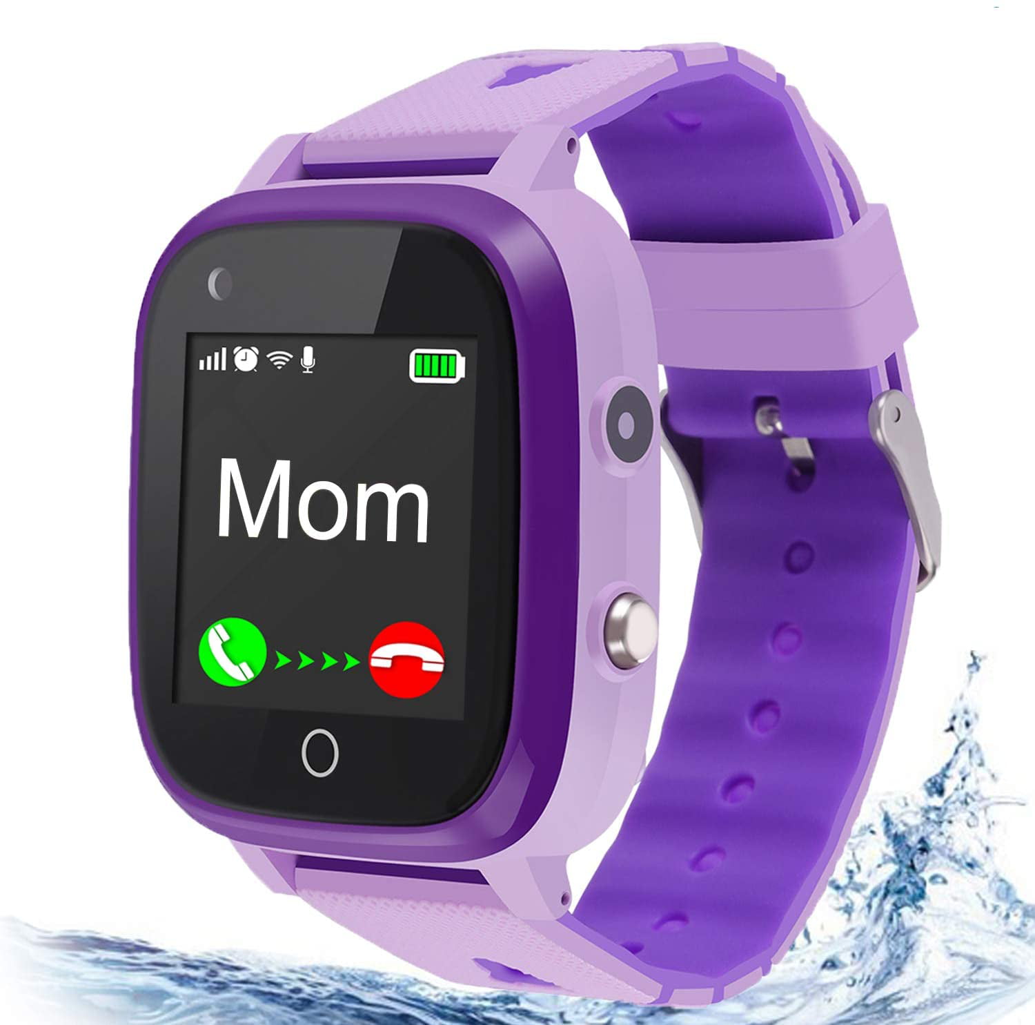 TEZILON 4G Kids GPS Smart Watch Teléfono Videollamada SOS Alarma de  emergencia Mensaje de voz Cámara Impermeable Tracker Reloj de seguimiento  en
