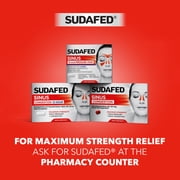(2 pack) Sudafed PE Sinus Pressure + Pain Relief Decongestant Tablets, 24 Count