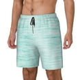 thumbnail image 2 of Gaeub Blue Bright Mens Swim Trunks Stretch Beach Shorts Quick Dry for Men Swim Shorts Swimwear with Pockets- Small, 2 of 9