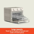 thumbnail image 2 of bella 6-Slice Air Fry Toaster Oven with 7 Preset Cooking Options and EverGood™ Nonstick Coated Trays, Oatmilk, 2 of 8