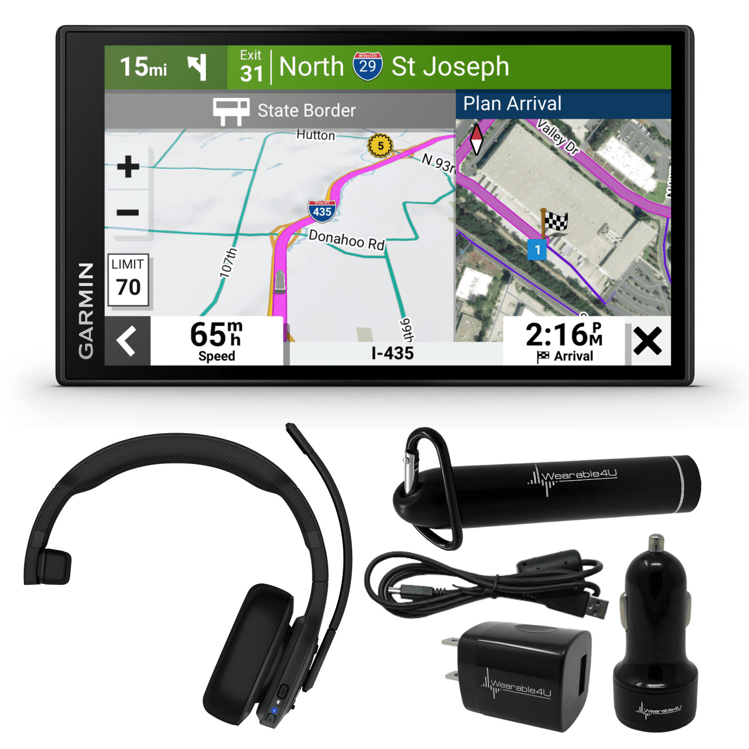 Garmin dēzl OTR610, Large, EasytoRead 6” GPS Truck Navigator, Custom