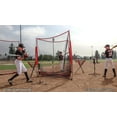 thumbnail image 4 of PowerNet Triple Threat Baseball Net, 3 Way 7' x 7' Batting, Hitting & Pitching Net Covers 147 Sq Ft, Softball Baseball Training Equipment, Baseball Practice Net (Red), 4 of 5