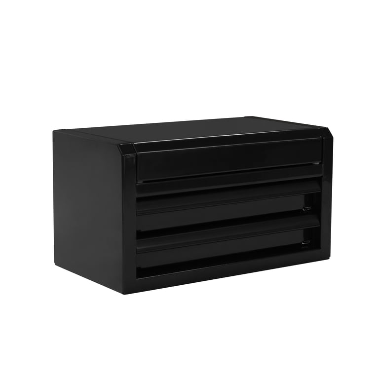 Hyper Tough Mini 10-Inch 2-Drawer Steel Toolbox – Black - Walmart.com