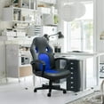 thumbnail image 3 of Lacoo  Blue High Back Office Desk Chair Gaming Chair,Ergonomic Computer Adjustable Leather Racing Chair Executive Chair, 3 of 7