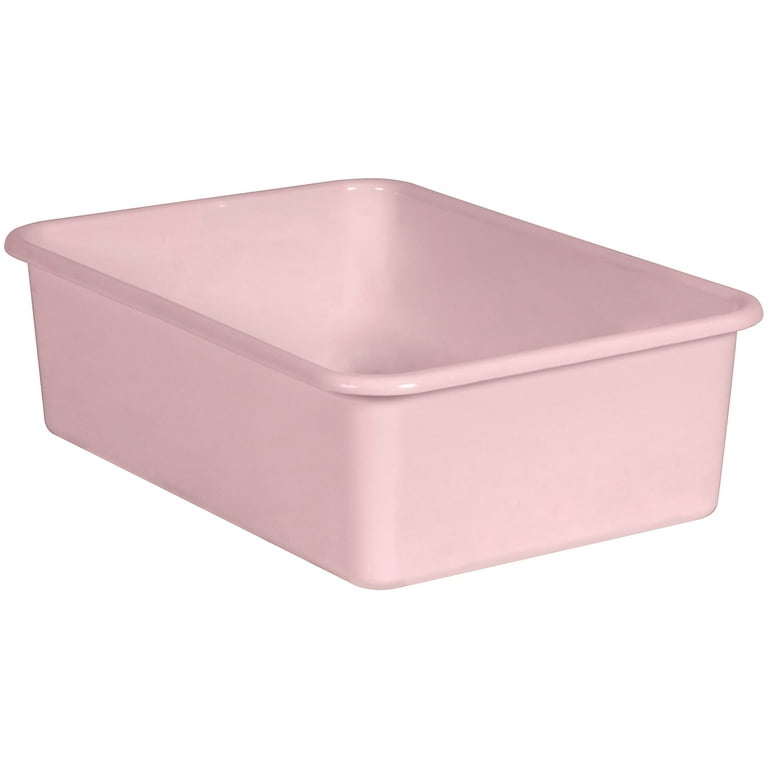Teacher Created Resources® Pink Small Plastic Storage Bin, 1 Count (Pack of  1)