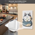thumbnail image 5 of Yayeee Toggle Light Switch Wall Plate 1-Gang 4.5"x2.7" Home Decorative Outlet Cover, Blue Cute Cat, 5 of 7
