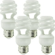 14 Watt, T2 CFL, 60W Equal, 2700K Warm White, 900 Lumens, 82 CRI, 4 Pack