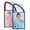 Blue, variant on Snapins 2" x 2.875" Double Photo Carabiner Keychains - Pack of 24 - 12 Blue and 12 Red