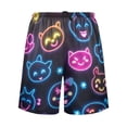 thumbnail image 2 of Men’s Sleep Shorts Relaxed Fit Lounge Pants with Pockets Mens Pajama Loungewear Home Wear Comfort Cartoon Smiling Faces XX-Large, 2 of 7