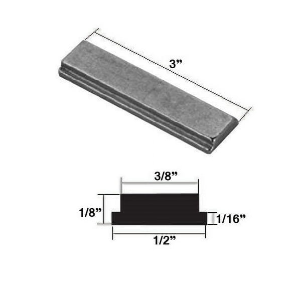1/2" wide by 3" long Replacement Magnet for Swing Shower Doors and Shower Door Handles