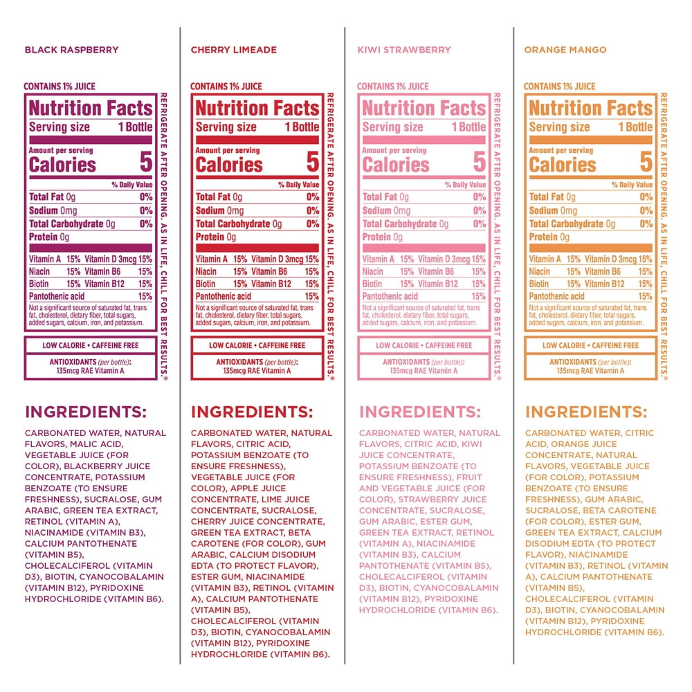 Sparkling Ice® Variety Pack, 17 Fl Oz, 12 Count (Black Raspberry