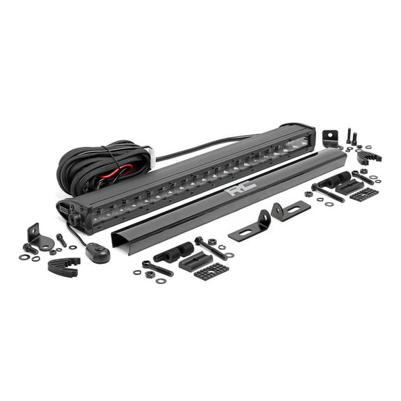 Rough Country 20" LED Bumper Kit (Fits) 2019 - 2021 Ranger, OE Front Light Mount, (1) Light Bar, Black Series, 70815