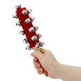 thumbnail image 4 of 1 pieza de campanas de mano, campana de mano, campanas de muñeca, campanas de trineo, instrumentos de mano de madera con 21 campanas, Navidad, rojo, 4 of 5