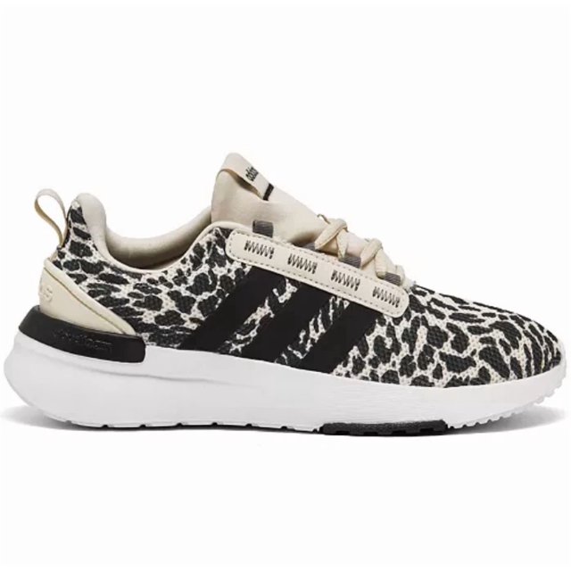 Ad-id-as Racer TR21 Running Sneakers Animal Print White & Black US Men 7 / Women 8