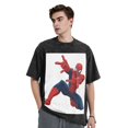 thumbnail image 2 of Spider-Man 230g Vintage Washed Drop Shoulder T-Shirt - Iron On, 2 of 7