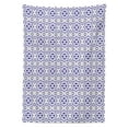 thumbnail image 3 of Ambesonne Geometrıc Tablecloth Rectangular Table Cover, Portuguese Floor Tile, 52"x70", Violet Blue and Blue Grey, 3 of 4