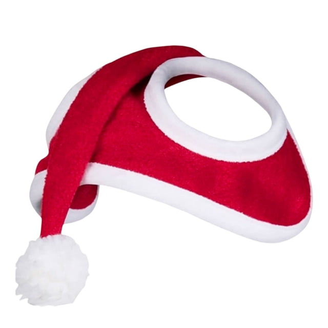 Pet Supplies Hat Cover for Winter Riding Events Santa Style Horse Head with Snowflake Pattern for Holiday Shows and Winter Proficiency