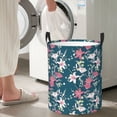 thumbnail image 4 of Goofa Lilies Flowers Printed Circular Hamper,Laundry Basket with Handles,Storage Baskets Foldable,Large Capacity Laundry Hamper-Small, 4 of 8