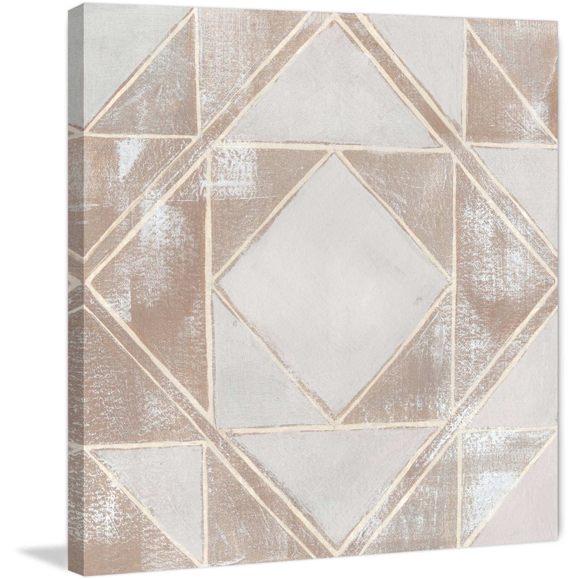 Marmont Hill Geometric Veil II Print on Wrapped Canvas