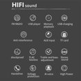 thumbnail image 4 of Car Radio CD Player USB Charging Automotive Sound MP3 In In-Dash MP3/WMA/WAV/FLAC Audio System Built-in Microphone Universal RV Multimedia Accessories, 4 of 9
