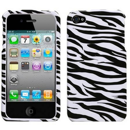 Apple iPhone 4/4S MyBat Protector Case, Zebra (Best Bird App For Iphone)