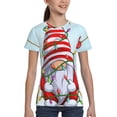 thumbnail image 4 of Fuzoiu Funny Christmas Gnome Print Boys' Casual T-Shirt,Crewneck Undershirts,Boys Athletic Shirt,Short Sleeve T-Shirts for Outdoor Play, 4 of 7