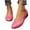 Hot Pink, variant on Round Toe Grid Croc Embossed Sneakers for Women Wedge Slip On Shoes for Women low heels Patent Leather Casual Breathable Walk Flats Non Slip Walking Shoes for Office Street Wear Red 9