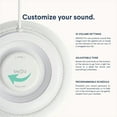 thumbnail image 5 of SNOOZ Pro - Smart White Noise Machine – Real Fan Inside, Non-Looping White Noise, Adjustable Tone & Volume – App-Based Remote Control, Sleep Timer, and Night Light - Cotton, 5 of 6