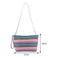thumbnail image 3 of Bolsa bandolera para mujer Bolsas tipo satchel de paja para viajes de verano (multicolor brillante) Likrtyny Para Estrenar, 3 of 9
