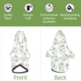 thumbnail image 6 of Fotbe Lilies Flowers Print Small Dog Sweater Hoodies Pet Grey Hooded Soft Fleece Sweatshirts with Pocket Fall Winter Puppy Cat Sweaters Warm Clothes-Large, 6 of 7