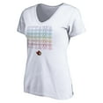 thumbnail image 2 of Women's White Ottawa Senators City Pride V-Neck T-Shirt, 2 of 3