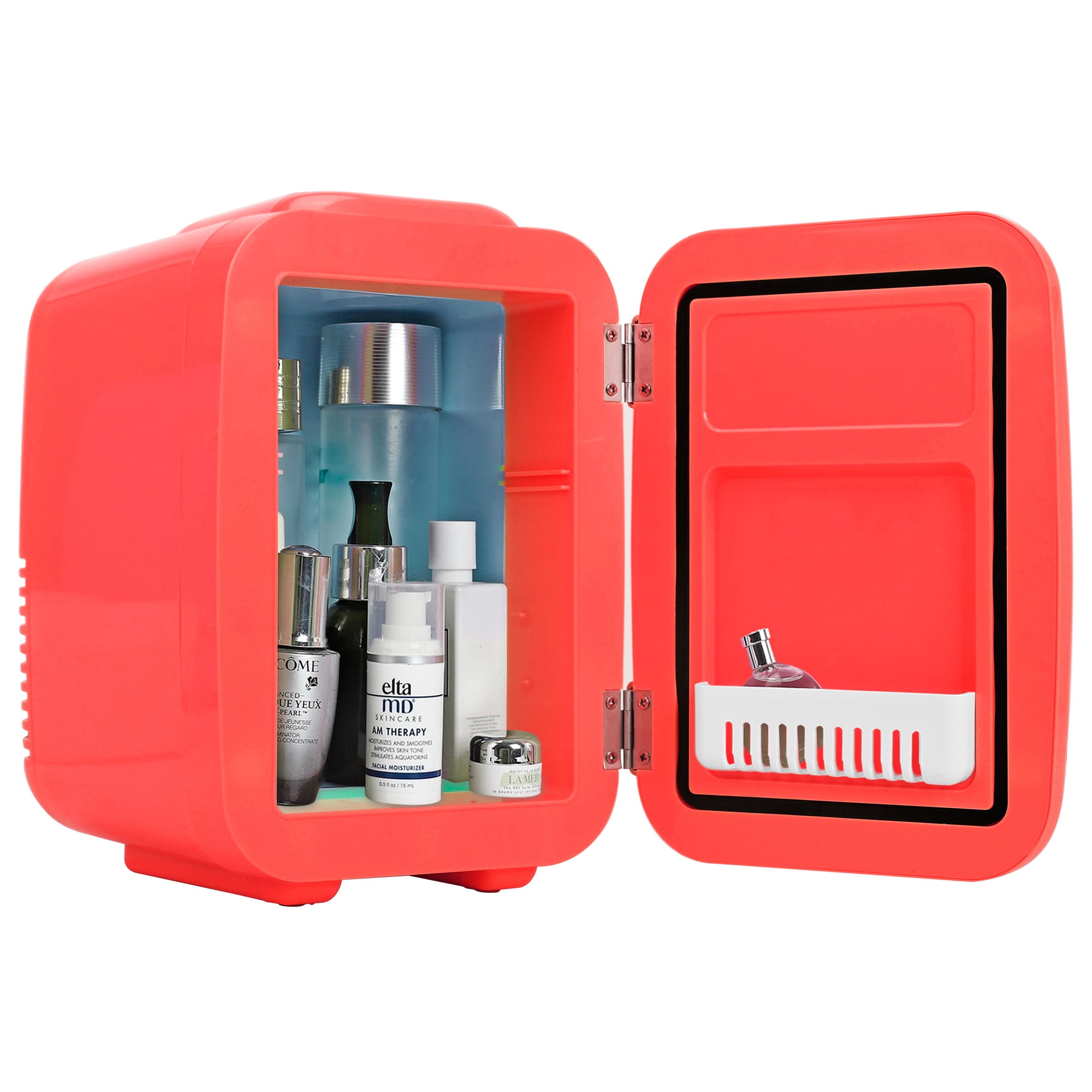 Caynel Portable Thermoelectric 4 Liter Mini Fridge, Red
