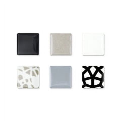 Mosaic Mercantile Patchwork Tiles - Black/Grey, 1 lb