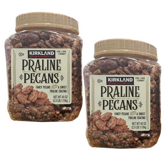 2 Packs Kirkland Signature Praline Pecans 40 oz Each Pack, Total 80 oz