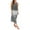 Grey, variant on WTXUE Cotton Linen Sleeveless Slit Gradient Tie Dye Long Dress Relaxed Fit Dresses (Women's) Size 18