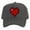 Dark Grey, variant on Men's 80's Retro Large 8 Bit Pixelated Heart Gamer Trucker Hat, Wine