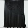thumbnail image 5 of Efavormart 10ftx10ft Black Dual Layered Polyester Sheer Chiffon Backdrop Curtains With Rod Pockets, 5 of 11