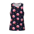 thumbnail image 4 of Gaeub Cartoon Donut Planets Men's Athletic Tank Top, Workout Sleeveless Shirts, Running Tank Tops for Gym, Running, Training - 4X-Large, 4 of 9