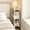 White, variant on Storage Unit Shelf , 3 Tier Corner Storage, Space-Saving Floor Standing Storage Shelves for Makeup Organizer Bathroom, Vanity,Kitchen, Laundry 26.77x15.75x5.12in White