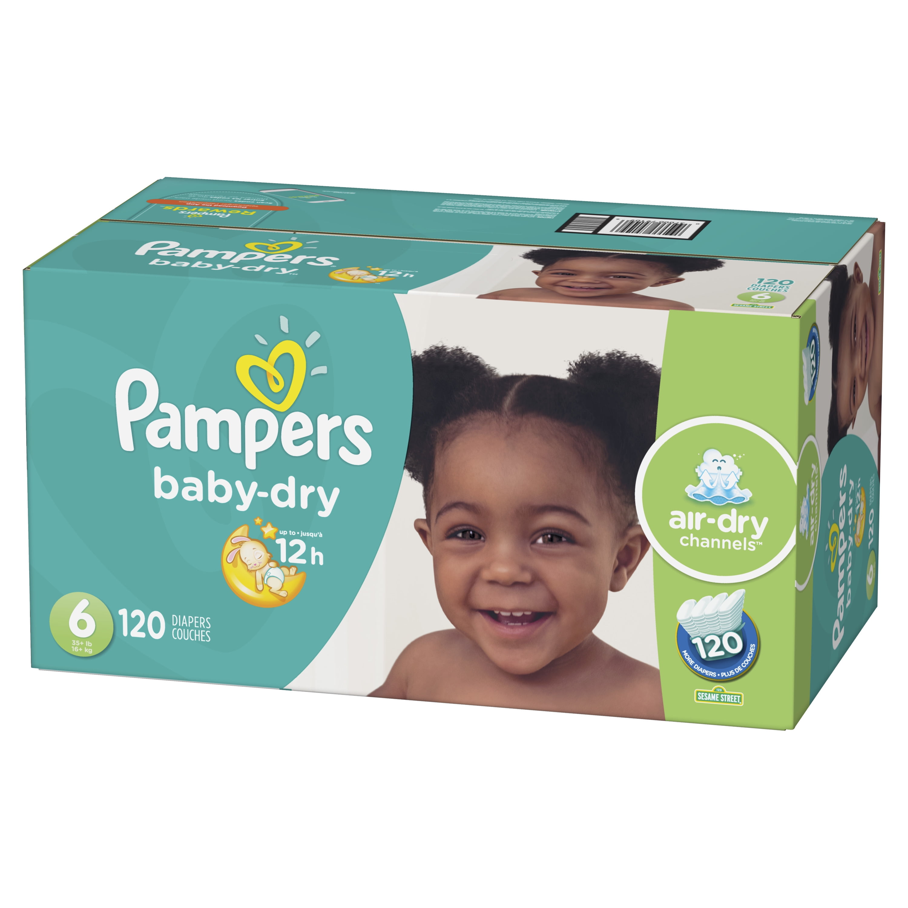 Extra Diapers, Size 6, 120 Count - Walmart.com
