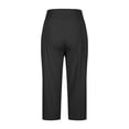 thumbnail image 7 of Neewe Women's Capri Pants with Pockets Split Hem High Waist – Tummy Control Yoga Leggings for Summer Workout, 7 of 7