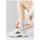 thumbnail image 1 of Calcetines apilables de tubo alto con boca suelta y aguja gruesa para mujer, de primavera y verano, de moda, blancos, largos, de color sólido, 1 of 6