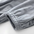 thumbnail image 4 of Plaid Pajama Pants for Mens Winter Thermal Flannel Sleep Pants Elastic Lined Lounge Pants Cold Weather Cozy Soft Elastic Waist Homewear Grey XL, 4 of 8