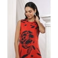 thumbnail image 5 of Red & Black Bold Floral Beaded Ethnic Kurta Pant Set, 5 of 5