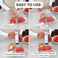 thumbnail image 5 of Chef Preserve Compact Vacuum Sealer for Food (Vacuum Sealer Machine + 10 Reusable Vacuum Bags) Powerful Handheld Vacuum Sealer Machine, Seal Meal Saver, Portable Food Sealer, 5 of 7