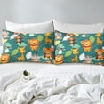 thumbnail image 4 of Dibujos animados Jirafa Funda nórdica León lindo juego de cama Kawaii Dinosaurio Mono Tigre, 4 of 6