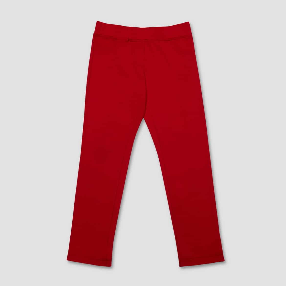 red pull on jeggings