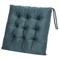 thumbnail image 3 of Wonder Miracle Paquete De 4 Cojines De Asiento/Cojín De Silla Para Sillas De Comedor, Silla De Oficina, Piso, Apto Para Lavado A Máquina Y Secadora (Franela De 16.0 In? 16.0 In, Verdoso Oscuro), 3 of 5